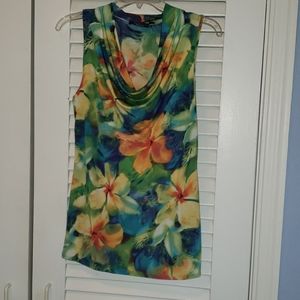 Colorful floral blouse